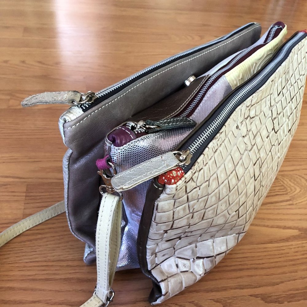 Handmade leather bag, by Ebarrito, Italy